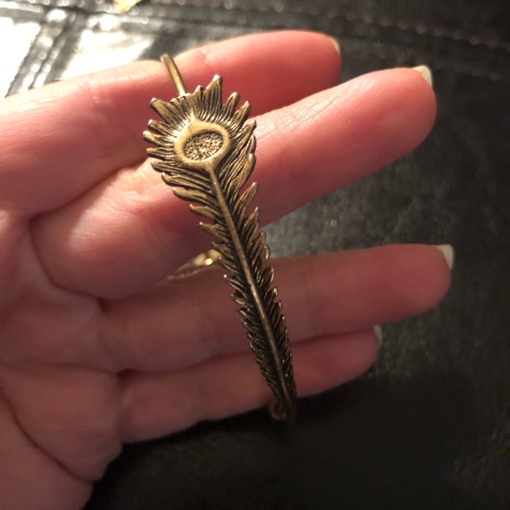 Alex and Ani Peacock Feather Wrap